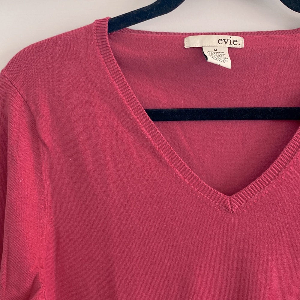 EUC Evie Pink V-Neck